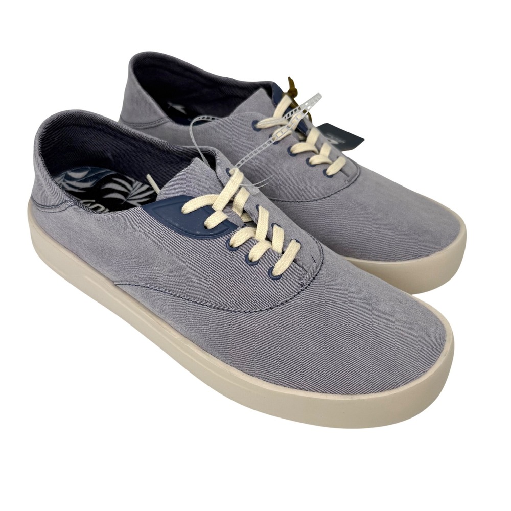 OluKai Tradewind Sneaker Mens 10.5 Navy NWT Textile Lace Up 10533-5454